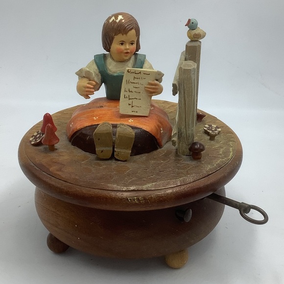 Vintage Swiss Anri Thorens Wood Music Box - Picture 1 of 16